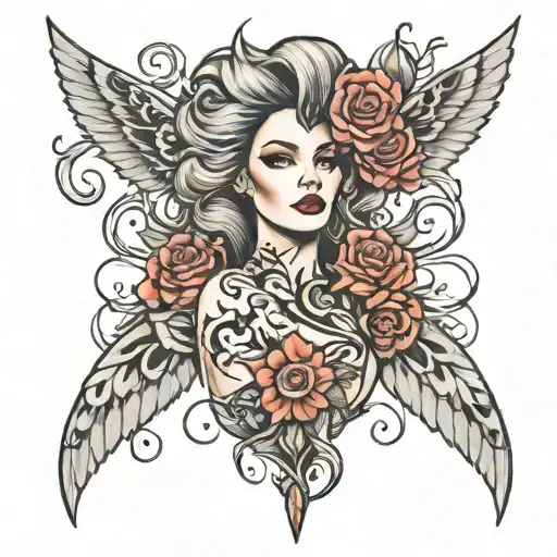 extssy model tattoo design idea