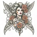 extssy model tattoo design idea