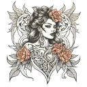 extssy model tattoo design idea