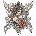 extssy model tattoo design idea