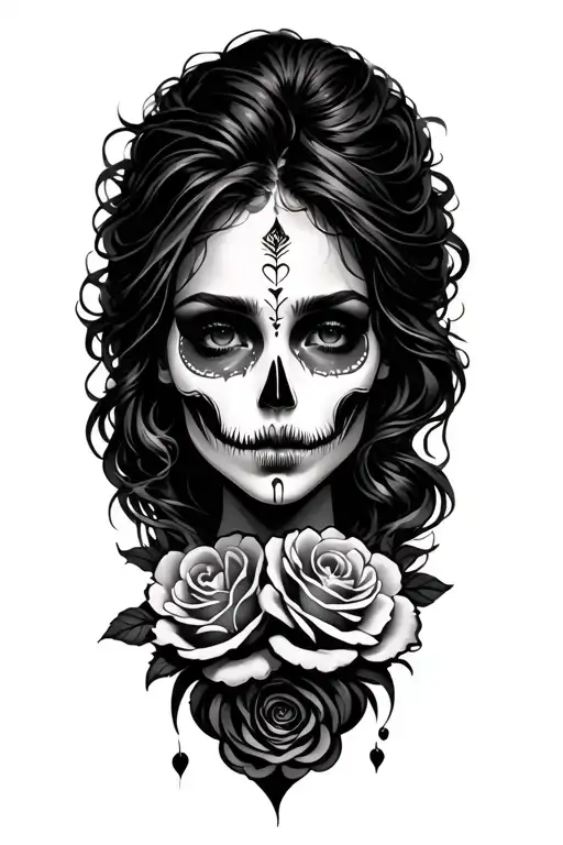 love and pain tattoo design idea