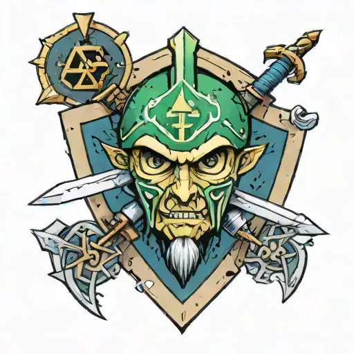legend of Zelda, Orthopaedic surgeon, scalpel  tattoo design idea