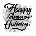 anniversary date written tattoo design idea