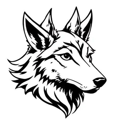 Princess Mononoke tattoo design idea