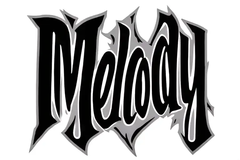 tig welding name mellody tattoo design idea