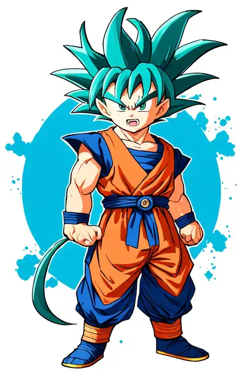 Dragon Ball Kid Boo tattoo design idea