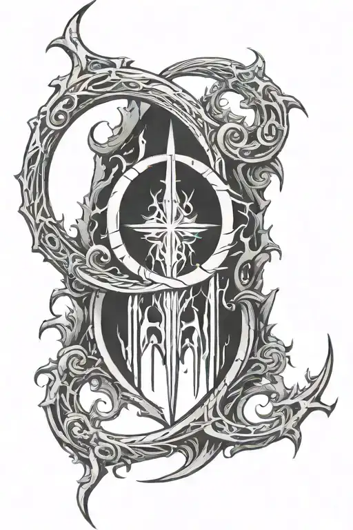 Elden Ring logo tattoo design idea