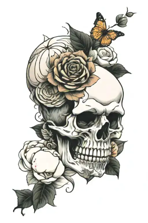 skull roses peach fruit naruto pokemon cats davinci divine touch tattoo design idea