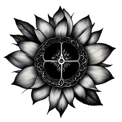 Peace of mind and independence symbols for women, soft, minimalist and feminine  tattoo design idea