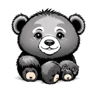 Mama Bear Baby Bear tattoo design idea