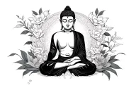 Buddhist tattoo design idea
