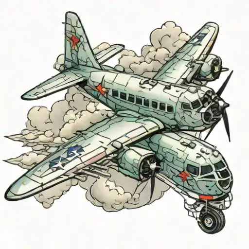 p3 Orion plane tattoo design idea
