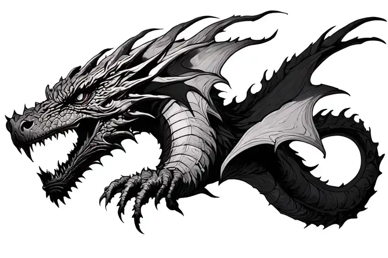 lord of the rings smaug dragon tattoo tattoo design idea