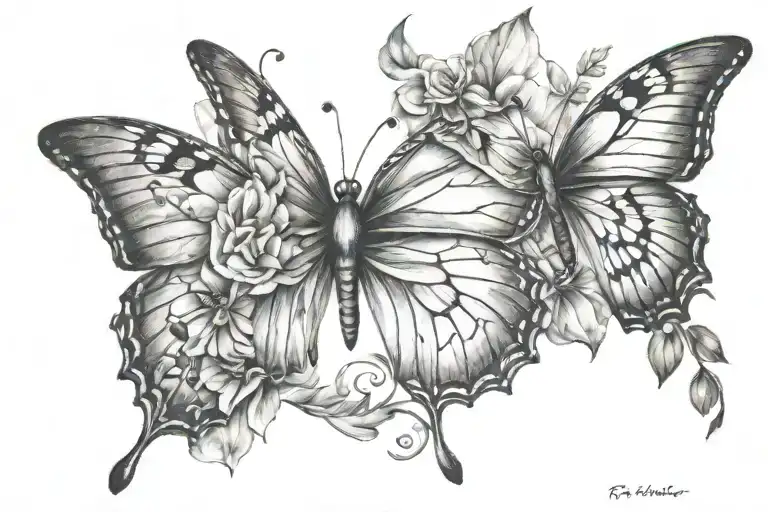 letting go tattoo design idea