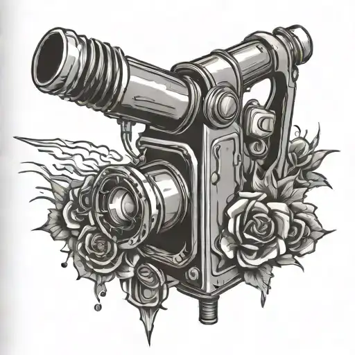 welding torch tattoo design idea