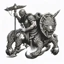 warrior beach keeep learning from experience life and adventure tattoo design idea