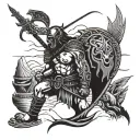 warrior beach keeep learning from experience life and adventure tattoo design idea