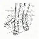with your feet on the air and your head on the ground tattoo design idea