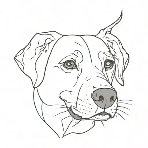 dog face tattoo tattoo design idea