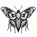 moth tattoo design idea
