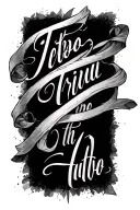 Biblical Scripture writing tattoo design idea