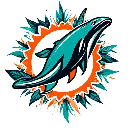 Miami Dolphins tattoo design idea