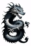 dragon wrapped around arm tattoo design idea