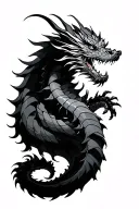 dragon wrapped around arm tattoo design idea