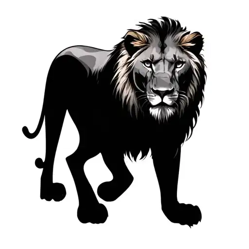 lioness queen tattoo design idea