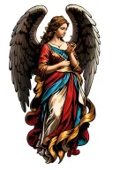 angel tattoo design idea