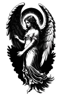 angel tattoo design idea