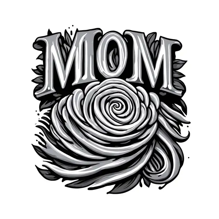 Finger print mom dad tattoo design idea