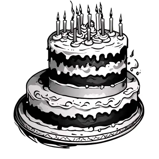 Birthday tattoo design idea