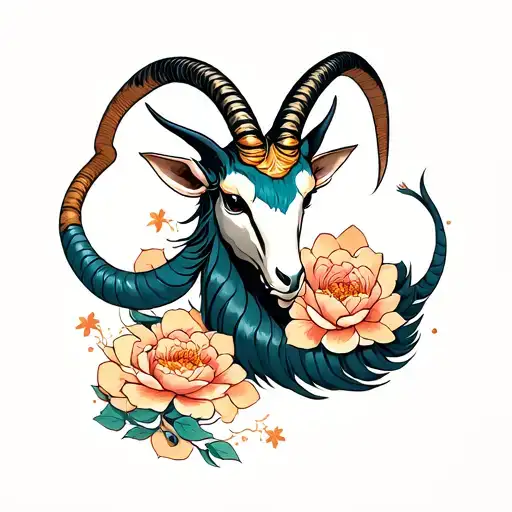 Capricorn tattoo design idea