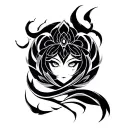 Sukuna Markings tattoo design idea