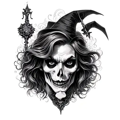 hocus pocus abracadabra tattoo design idea