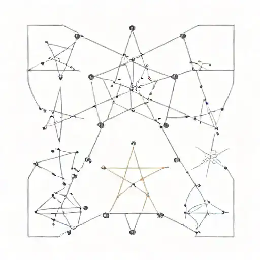 Pleiades Constellation tattoo design idea