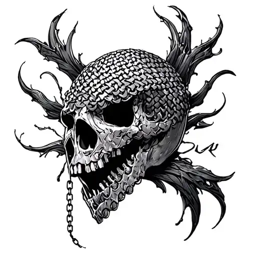 Chain Mail tattoo design idea