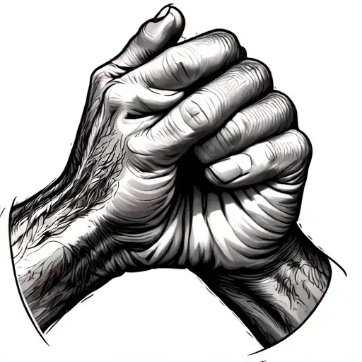 fist bump, high five, finger tattoo tattoo design idea