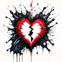 Broken Heart tattoo design idea