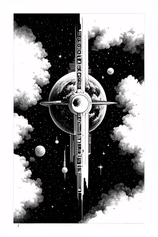 interstellar movie tattoo design idea