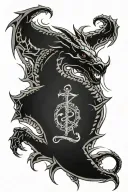 Skyrim dragon language tattoo design idea