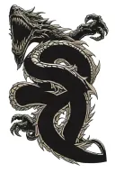 Skyrim dragon language tattoo design idea