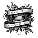 Romans 12:19 tattoo design idea