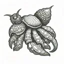 Hermit Crab tattoo design idea