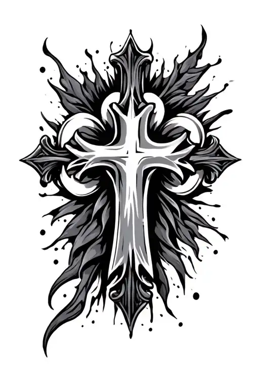 3 crosses tattoo design idea