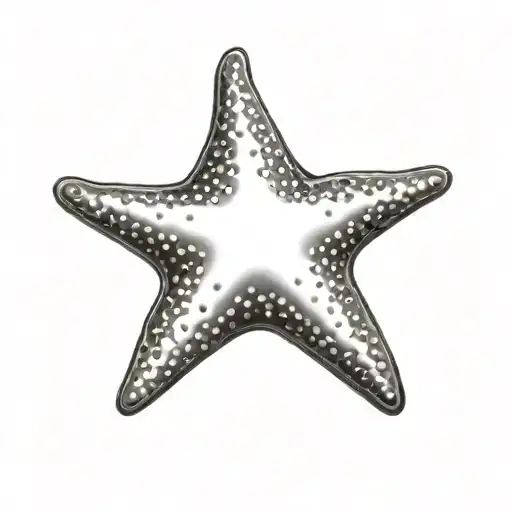 sea star animal playing tattoo design idea