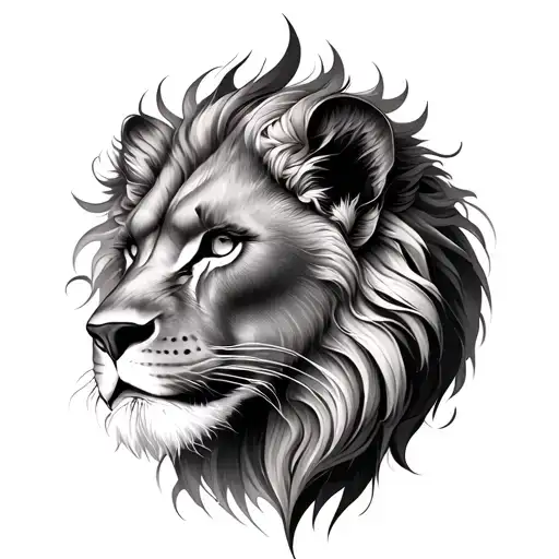 deep dive leo zodiac sign and pineal gland tattoo design idea