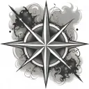 True North Star tattoo design idea