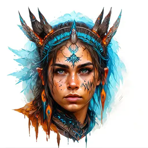 Aloy Horizon zero dawn tattoo design idea